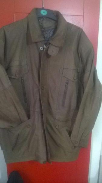 mens leather jacket size XL