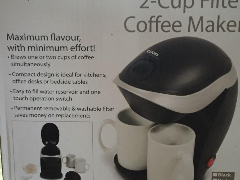 Electric 2 Cup Filter Coffee Maker