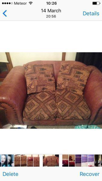Stunning best type of quality leather 3+2 leather sofas