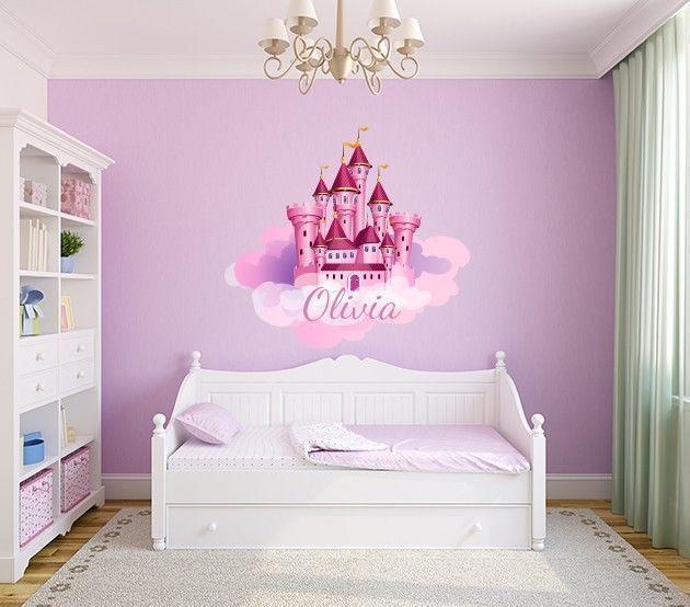 Princess Castle Name Wall Decal Sticker