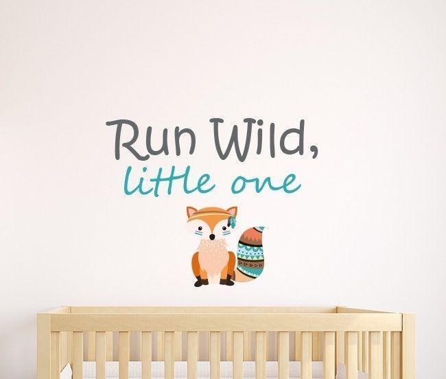 Run Wild Little One Wall Sticker