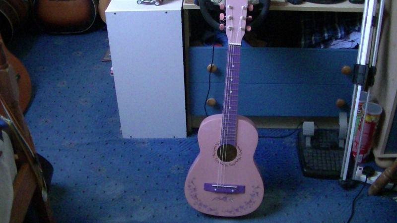 Burswood JC-30P Guitar Pink Guitar