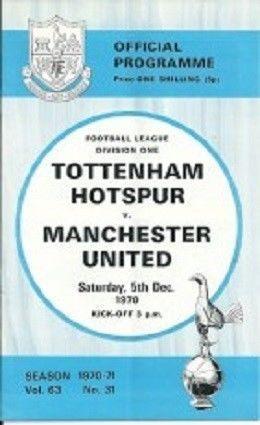 Rare Old Tottenham Hotspur programmes (listed)