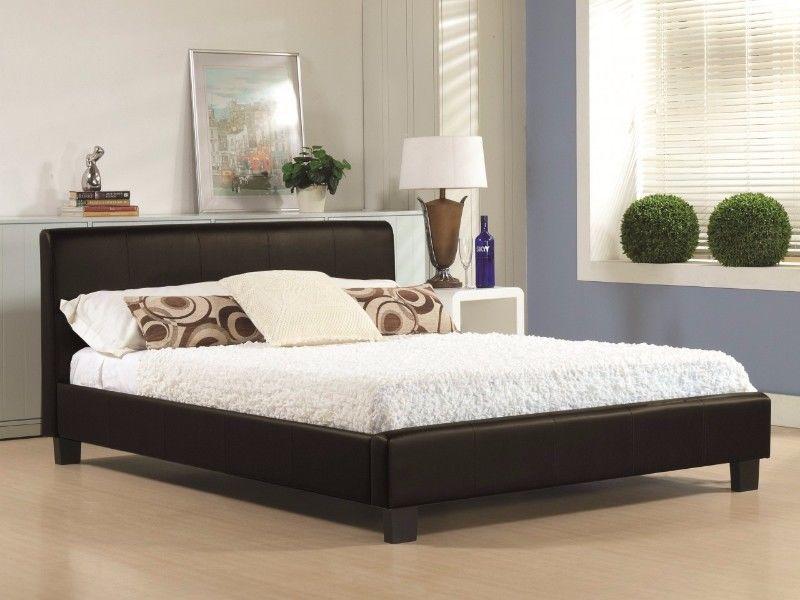 New Double Leather Bed Frame