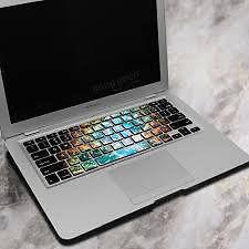 PAG the night blue light PVC keybaord bubble free self adhesive decal for macbook pro 13 15 inch