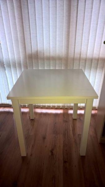 Ikea white wood table