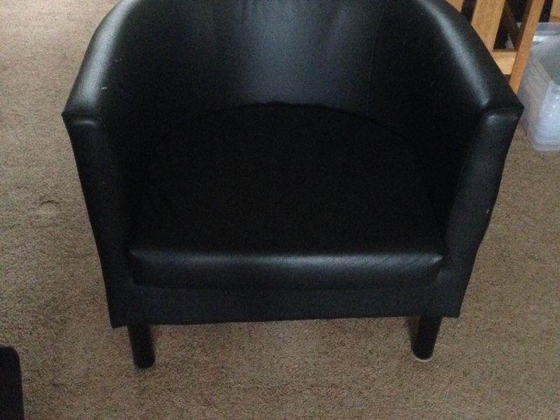 Leather Lounge Sofa Chair Single Seat