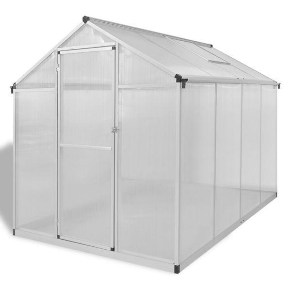 Reinforced Aluminium Greenhouse with Base Frame 4.6 m2(SKU41317)