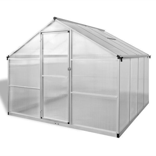 Reinforced Aluminium Greenhouse with Base Frame 6.05 m2(SKU41318)