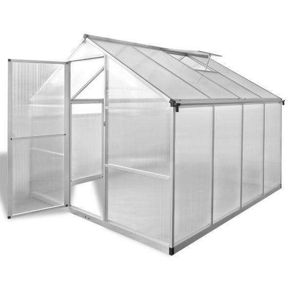 Reinforced Aluminium Greenhouse with Base Frame 6.05 m2(SKU41318)