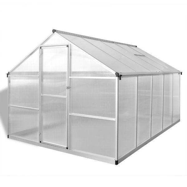 Reinforced Aluminium Greenhouse with Base Frame 7.55 m2(SKU41319)