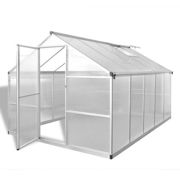 Reinforced Aluminium Greenhouse with Base Frame 7.55 m2(SKU41319)