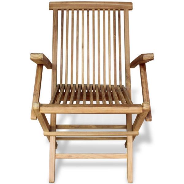vidaXL Teak Garden Chairs 2 pcs 55x60x89 cm(SKU41999)