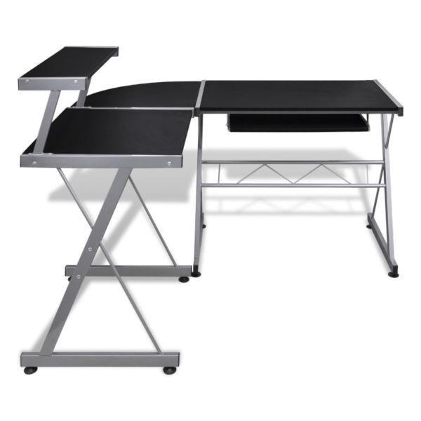 Computer Desk Workstation With Pull Out Keyboard Tray Black(SKU20057)