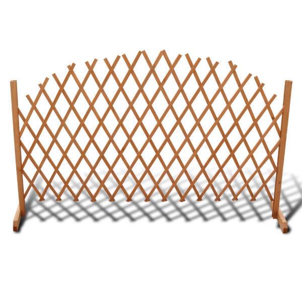 Extendable Wood Trellis Fence 180 x 100 cm(SKU41296)