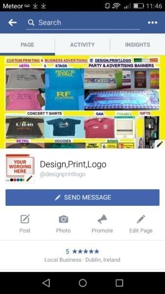 Custom Printed t-shirts, Banners, Signs and much more