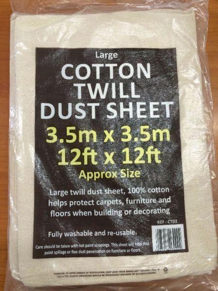 painters cotton twill dust sheets