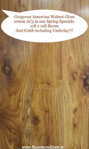 Gorgeous American Walnut Laminate Wood Flooring!