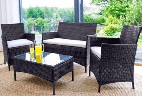 garden furniture Set, 2 Seater Sofa, 2 Armchairs and Coffee Table