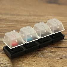 mechanical keyboards switch tester set 4 clear cherry mx switches brown black blue red