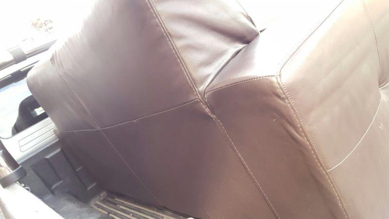 2 SEATER BROWN LEATHER SOFA