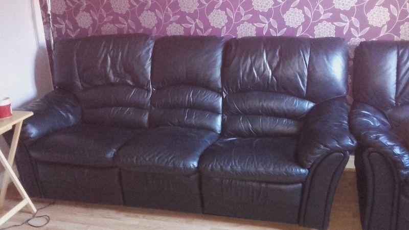 Free 3&1&1 leather sofas