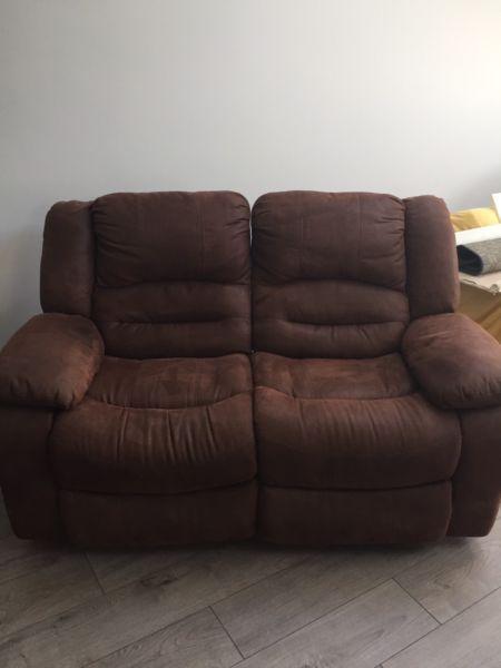 Two and three recliner sofa for sale