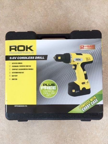 ROK 9.6V Cordless Drill - Great Condition!