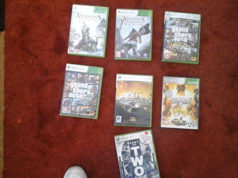 Xbox 360 and 7 games