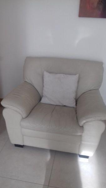 cream leather sofa for sale
