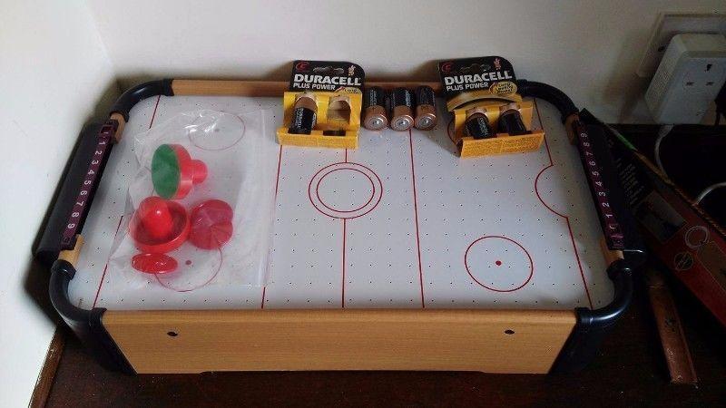 Mini Air Hockey Table with batteries