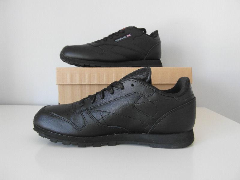 Reebok Classic (new, women's black leather trainers UK 4,5/Euro 36,5)