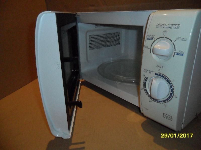 Sharp white microwave