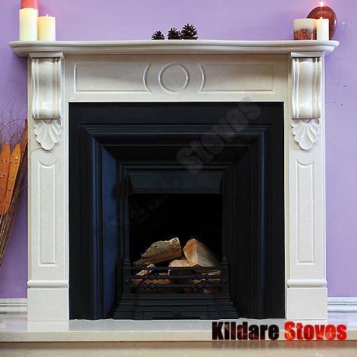 Incised Victorian Fireplace : Bertoneri Marble