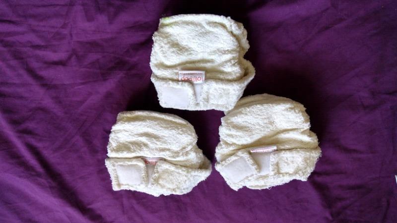 3 washable nappies