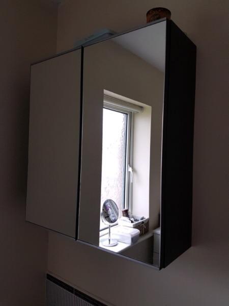 Bathroom wall cabinet with mirror