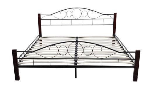 Metal Bed 140 x 200 cm with Wooden Leg(SKU60689)