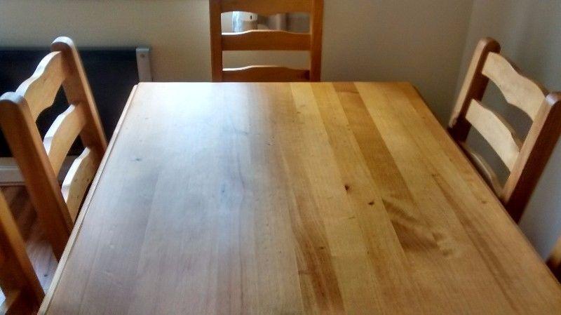 Pine Dining Table And Six Chairs