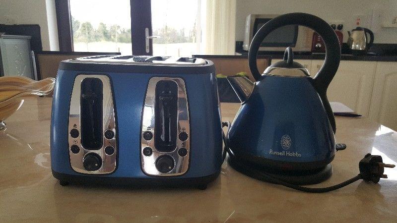 Kettle and Toaster - Blue set - Russel Hobbs