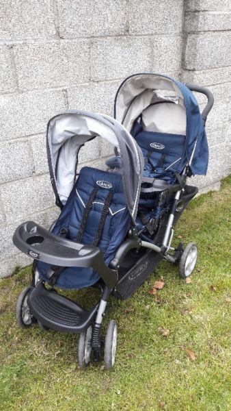 Graco Stadium Duo Tandem Pushchair; double buggy