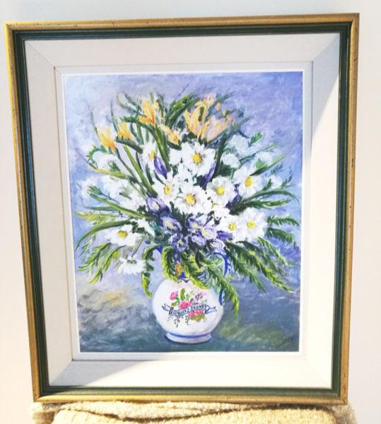 Still Life Flowers in a Vase Painting