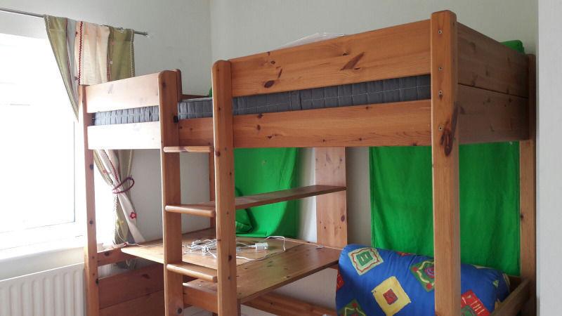 Loft bed / Bunk bed - Great condition! Desk and expandable couch underneath