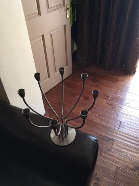 Silver candelabra