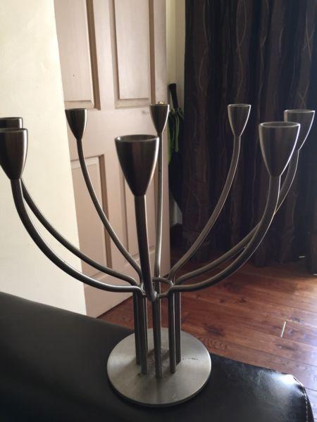 Silver candelabra