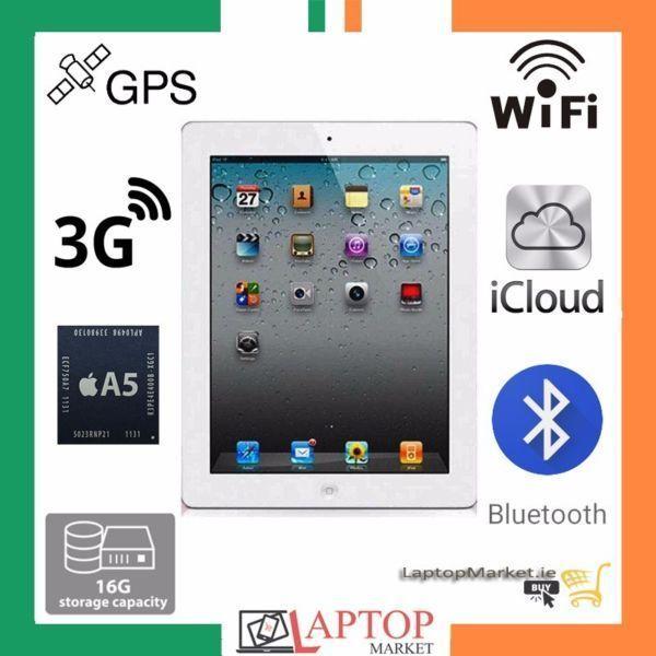 Apple iPad 2 16GB 3G Network WiFi GPS Latest iOS 9.7