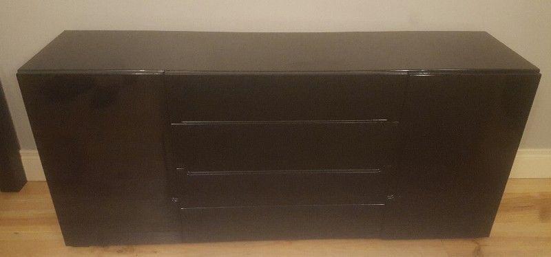 Black Cupboard In New Condition
