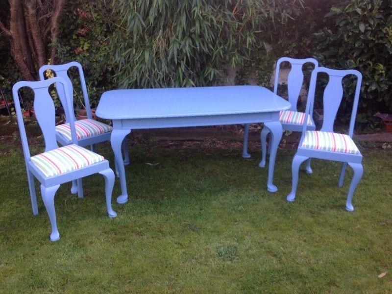 Upcycled table and chairs