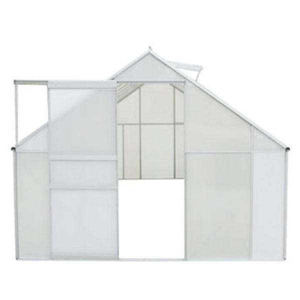 Greenhouse 12.25 m2. Polycarbonate & Aluminium(SKU40193)
