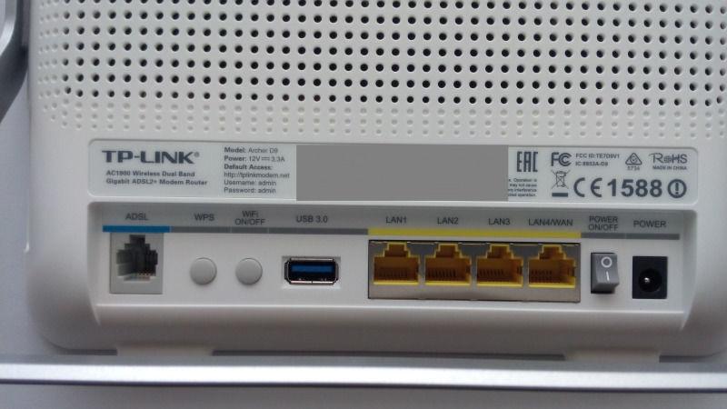TP-Link Archer D9 brand new -AC1900 Wireless Dual Band Gigabit ADSL2+ Modem Router