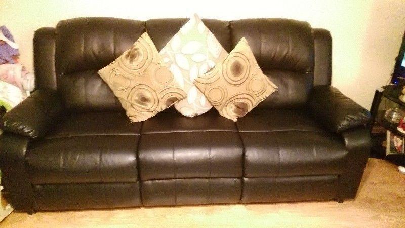 3 piece leather sofa chairs are recliners